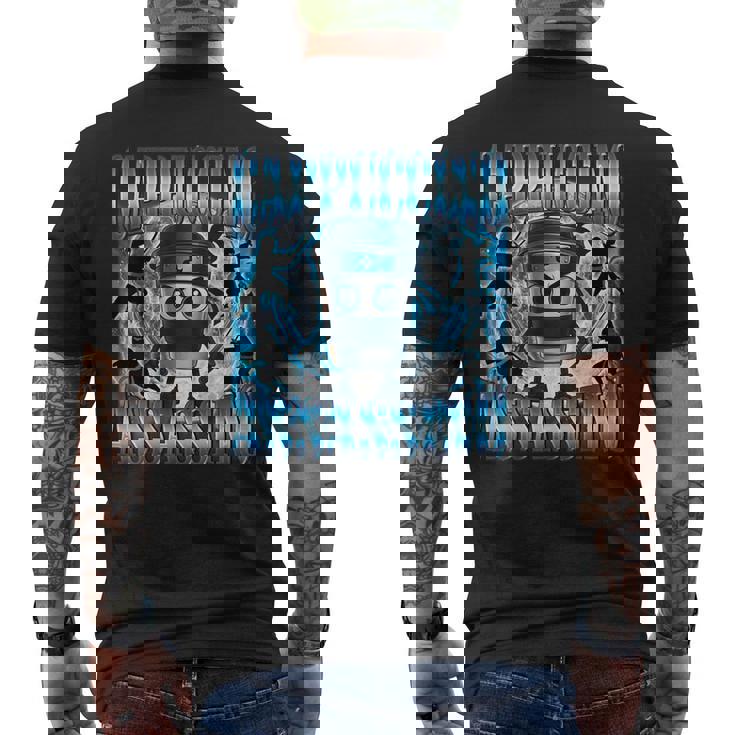 カプチーノ アサシーノ ファニー ミーム コーヒー イタリアン ブレイン メンズTシャツ バックプリント