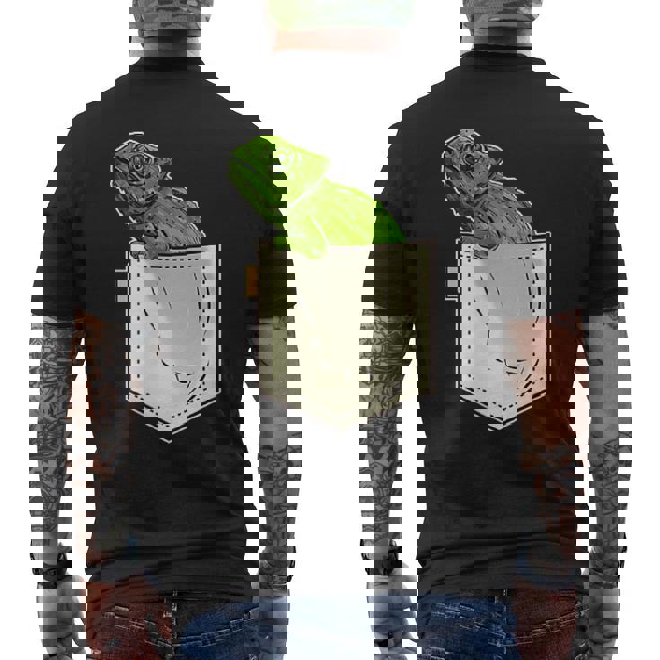 カメレオンポケットバッジ メンズTシャツ バックプリント