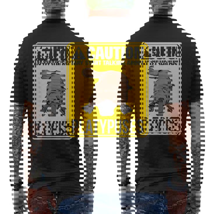 カモノハシの話を始めようかな。カモノハシ カモノハシ メンズTシャツ バックプリント