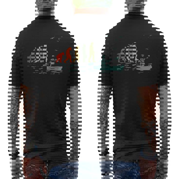 カヤック、カヌーイスト、カヌー、カヌー メンズTシャツ バックプリント