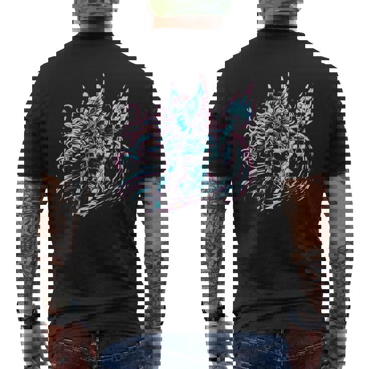 カラフル バイキング ブライトヴァルキリー 北欧神話 メンズTシャツ バックプリント