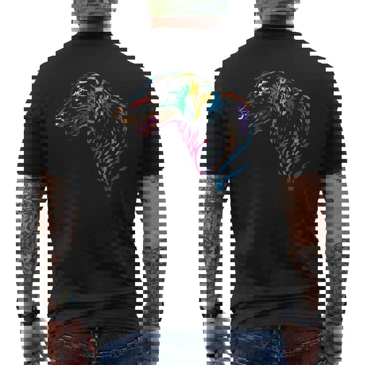 カラー ボルゾイ I ボルゾイ Barzaia Dogs ロシアン・グレイハウンド メンズTシャツ バックプリント