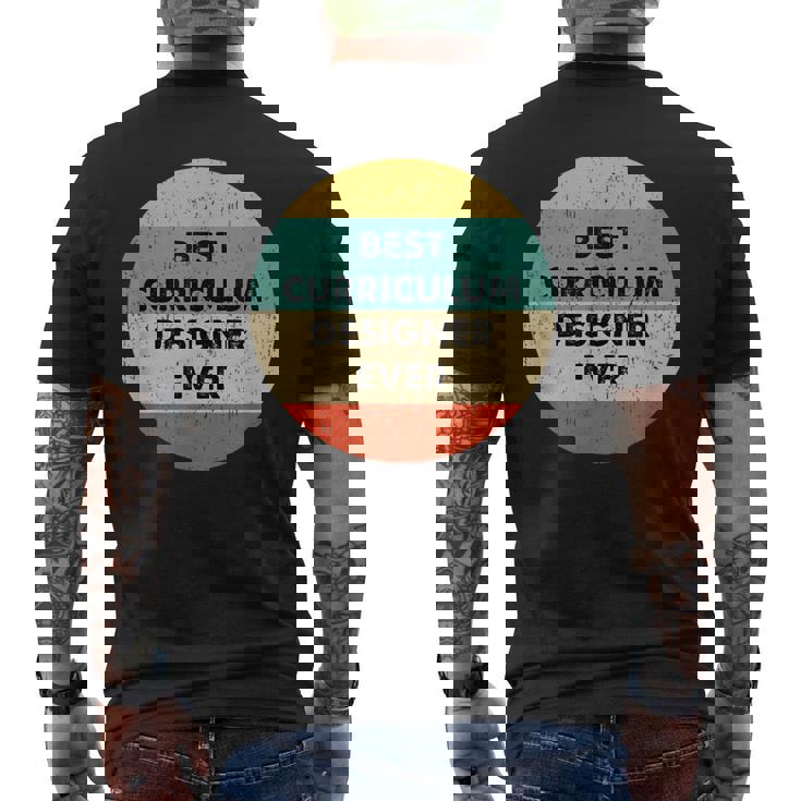 カリキュラムデザイナーシャツ メンズTシャツ バックプリント