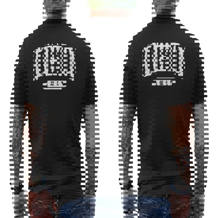 カレッジスタイル キングストン ジャマイカ お土産 ギフト メンズTシャツ バックプリント