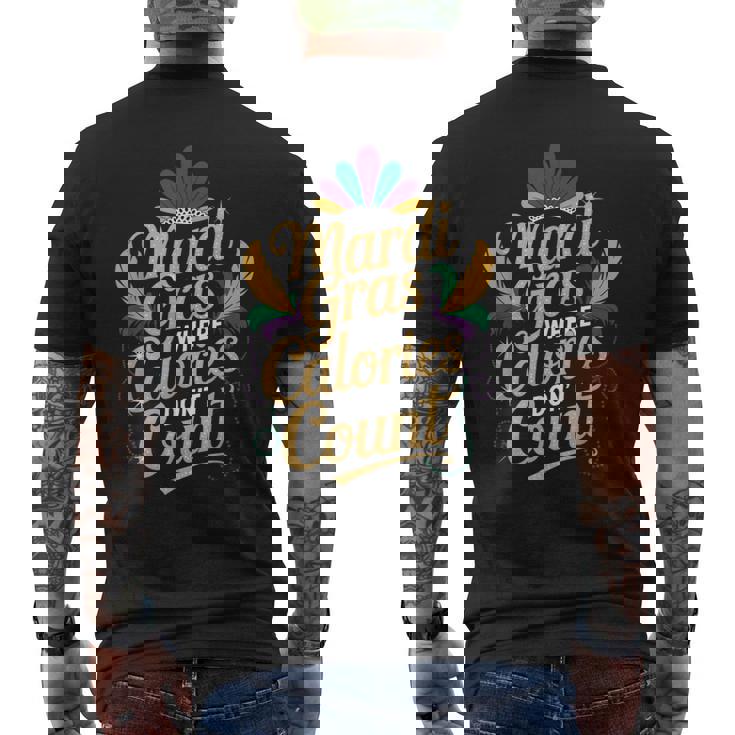 カロリーがカウントされないマルディグラ メンズTシャツ バックプリント