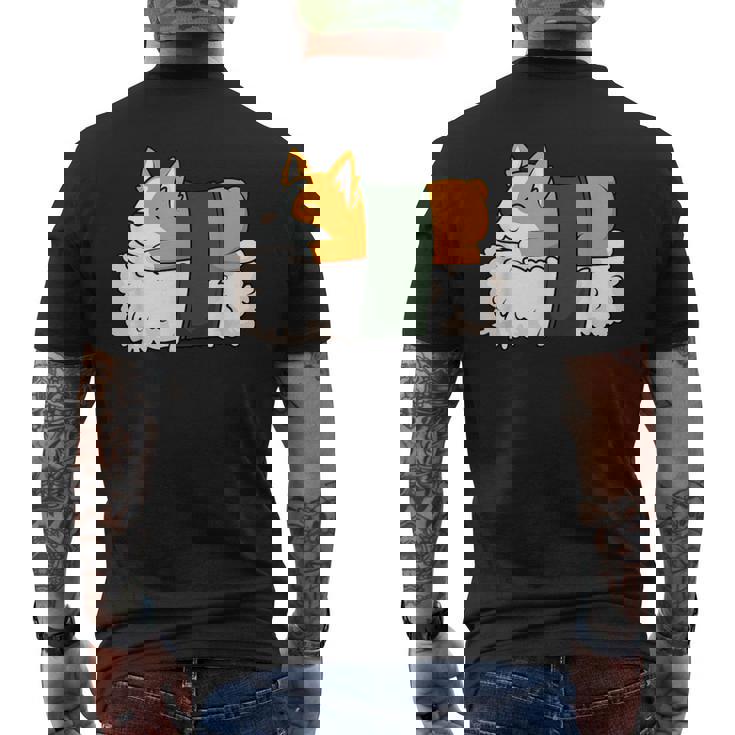 カワイイ かわいい 寿司 コーギー コーギー好き メンズTシャツ バックプリント