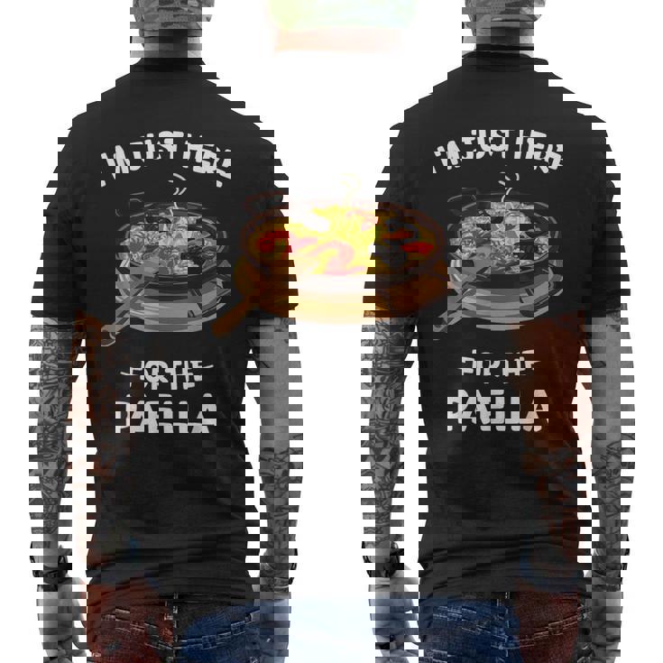 カワイイ キュート パエリア I'm Just Here For The Paella メンズTシャツ バックプリント