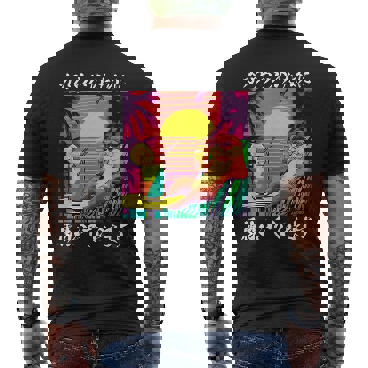 カワウソ 面白いtシャツ 面白い メンズ キッズ グッズ おもしろ 服 ネタ 動物 イラスト かわいい メンズTシャツ バックプリント