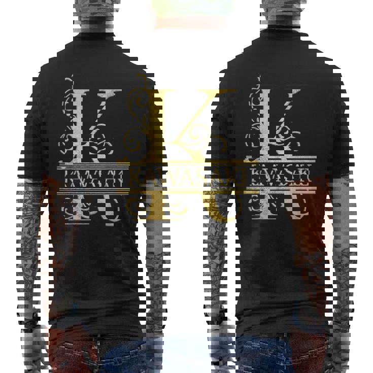 カワサキ 名前 メンズTシャツ バックプリント