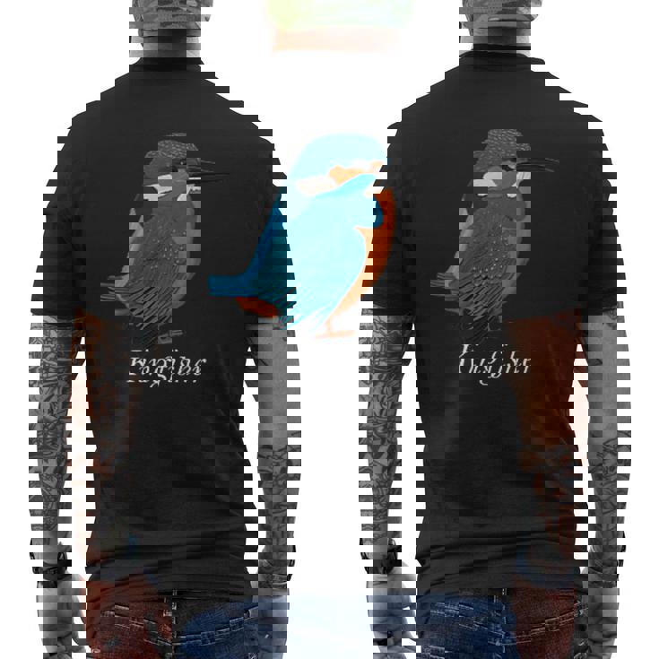 カワセミ 鳥 動物 図 バードウォッチング 贈り物 鳥類学者 生物学者 自然科学 メンズTシャツ バックプリント