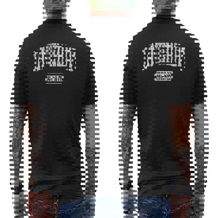 カンタベリーイングランドビンテージスポーツデザイン。 メンズTシャツ バックプリント