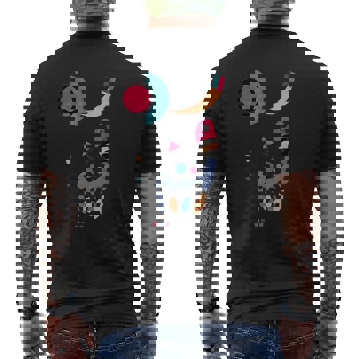 カンディンスキー・コンポジション・アートワーク メンズTシャツ バックプリント