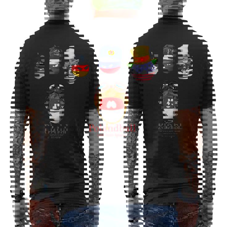 カントリー・ボール メンズTシャツ バックプリント