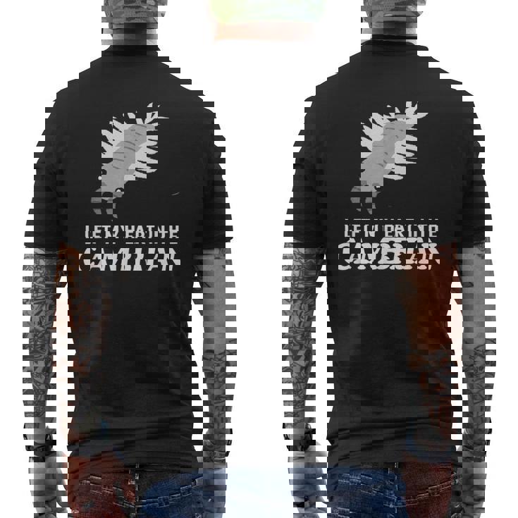 カンブリア紀の面白いアノマロカリス・パレオに心を残した メンズTシャツ バックプリント