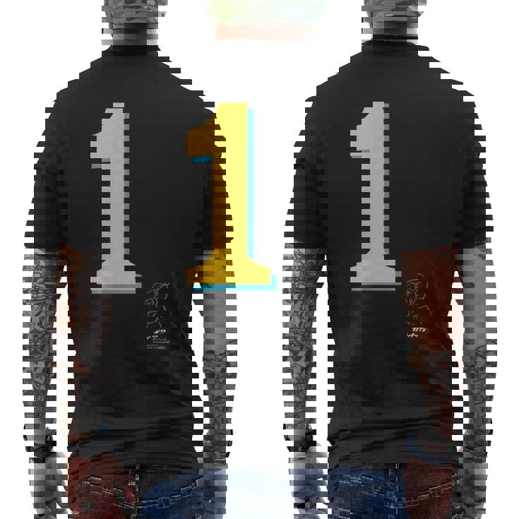 ガッチャマン ユニフォームデザインb-1 メンズTシャツ バックプリント