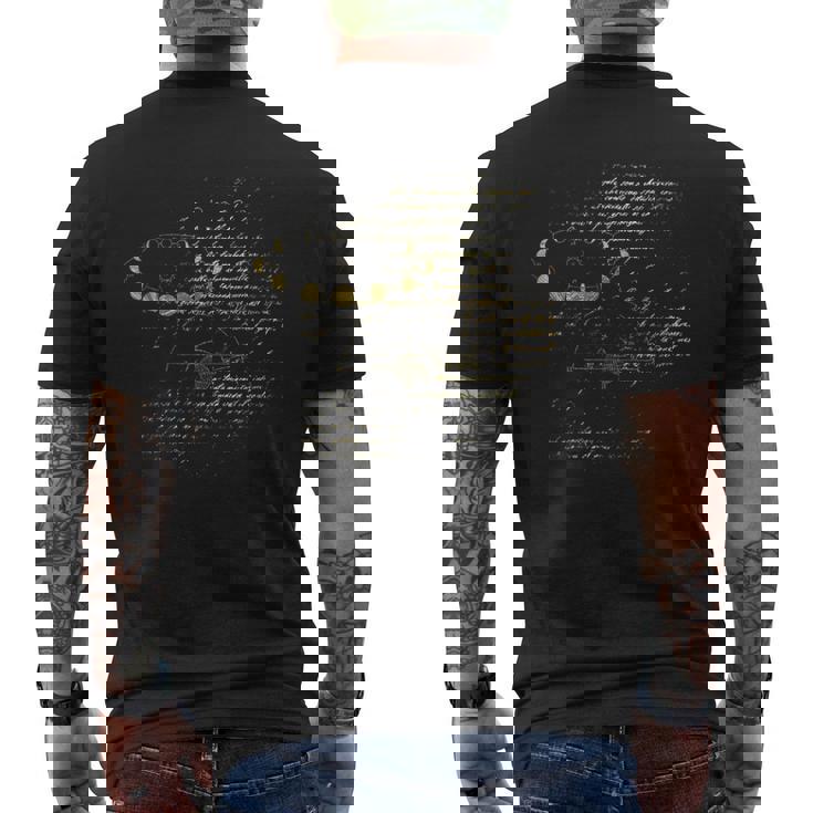 ガリレオ 物理学者 哲学者 天文学 数学 科学 メンズTシャツ バックプリント