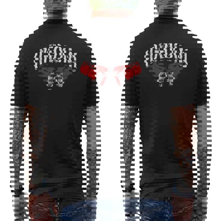 キックボクサー 格闘技 キックボクシング キックボクシング メンズTシャツ バックプリント