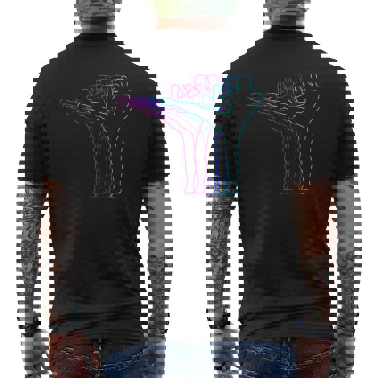 キックボクシング キックボクサー ギフト 服 男の子 若者 男性 子供 メンズTシャツ バックプリント