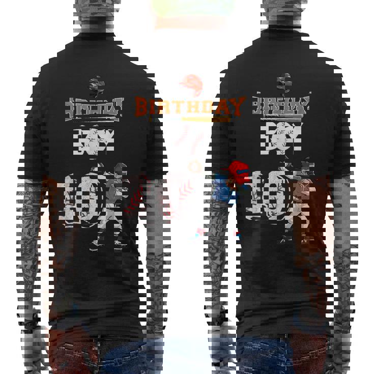 キッズ 10歳の誕生日 野球選手 ダビングボーイ 10歳 メンズTシャツ バックプリント