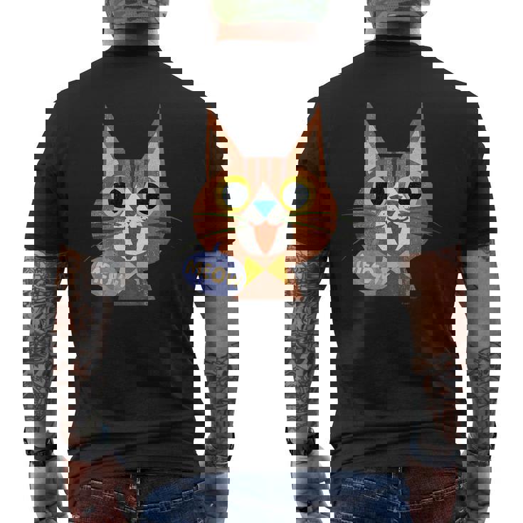 キッズ Cat キャットシリーズ キジトラ メンズTシャツ バックプリント