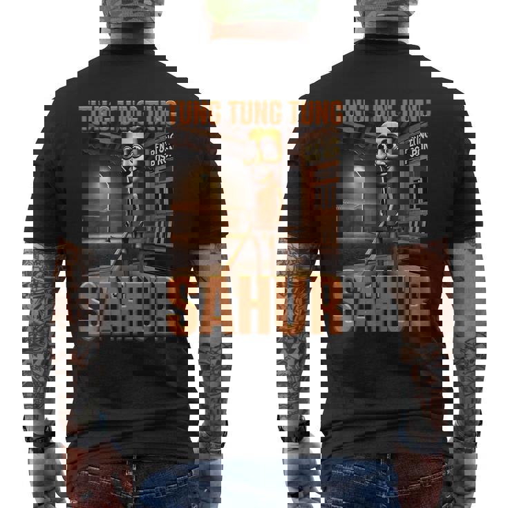 キッズ トレンド ミーム ブレイン イタリアン トゥング トゥン サフール メンズTシャツ バックプリント