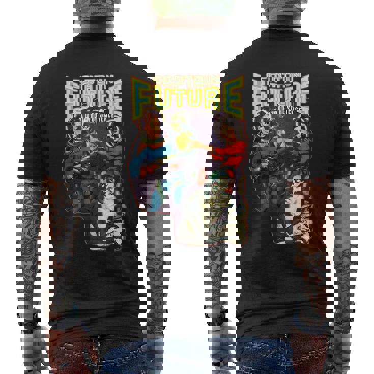 キャプテンフューチャー ヴィンテージfパルプアート メンズTシャツ バックプリント