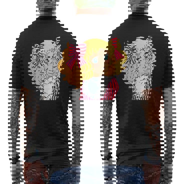 キャンディ キャンディ 日本 レトロ ヴィンテージ 80年代 アニメ 漫画 メンズTシャツ バックプリント