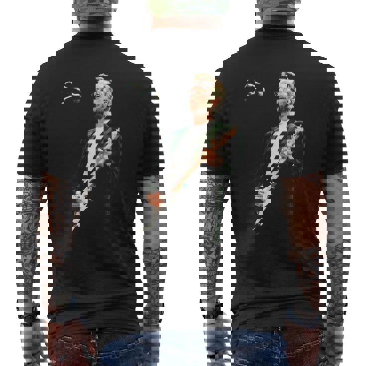 ギタリスト エリック・クラプトン・ブルース ライヴ・シェフィールド 1993 メンズTシャツ バックプリント