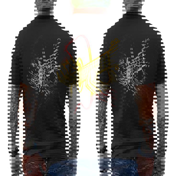 ギターシャツ アコースティックギター ヴィンテージギター メンズTシャツ バックプリント