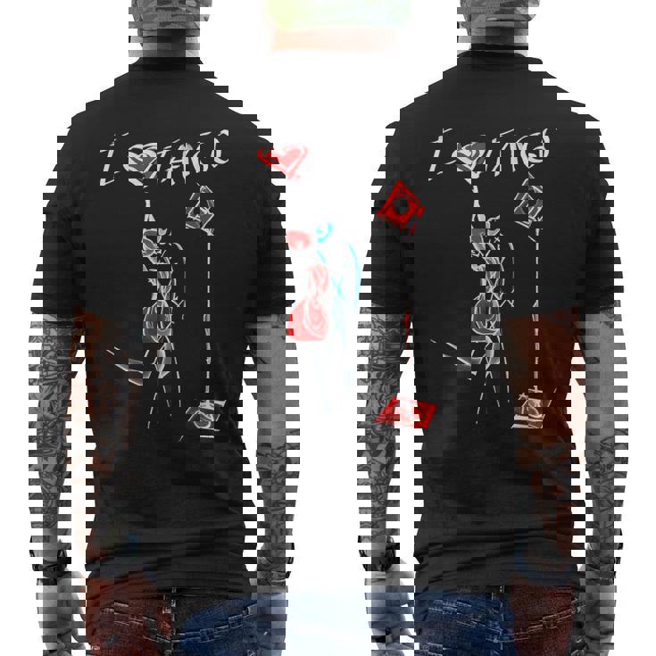 クラシック アルゼンチン タンゴス ダンスホール メンズTシャツ バックプリント