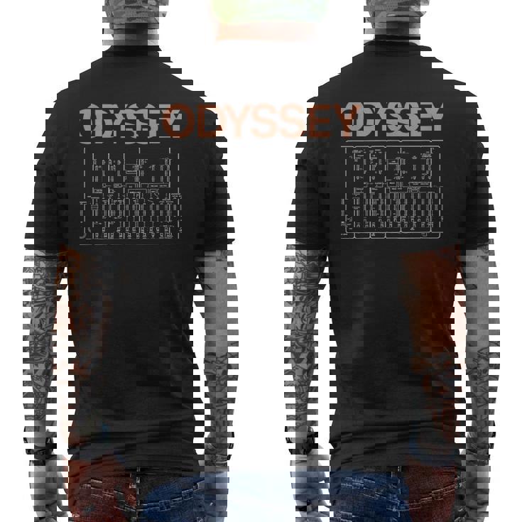 クラシック オデッセイ アナログ シンセ メンズTシャツ バックプリント