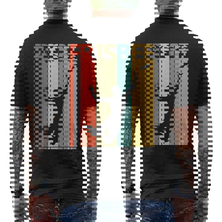 クラシック フリスビー スポーツ ヴィンテージ メンズTシャツ バックプリント