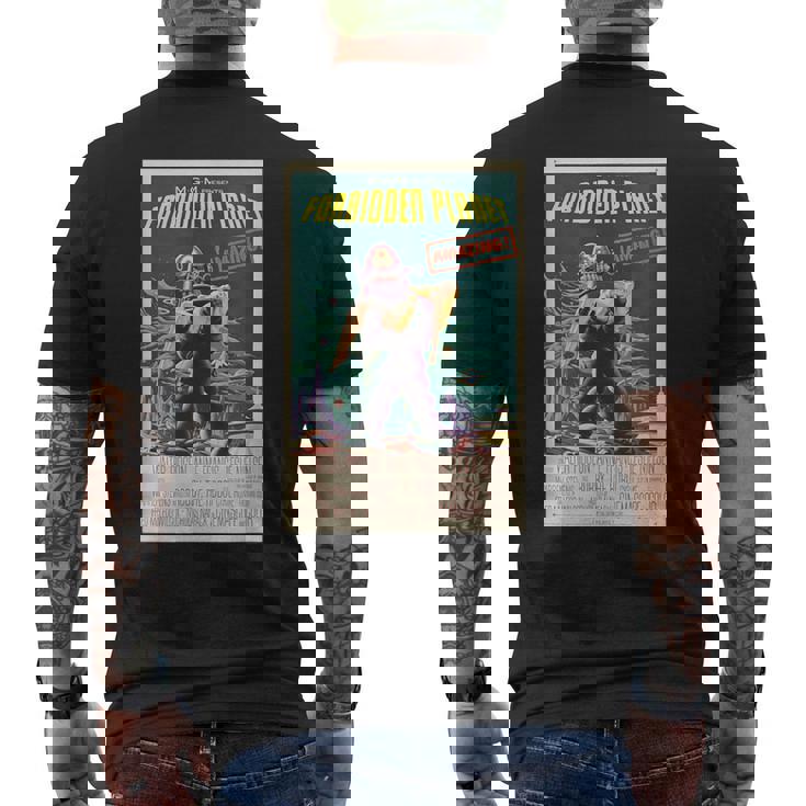 クラシックヴィンテージホラーレトロムービーポスターコレクターズtシャツ メンズTシャツ バックプリント