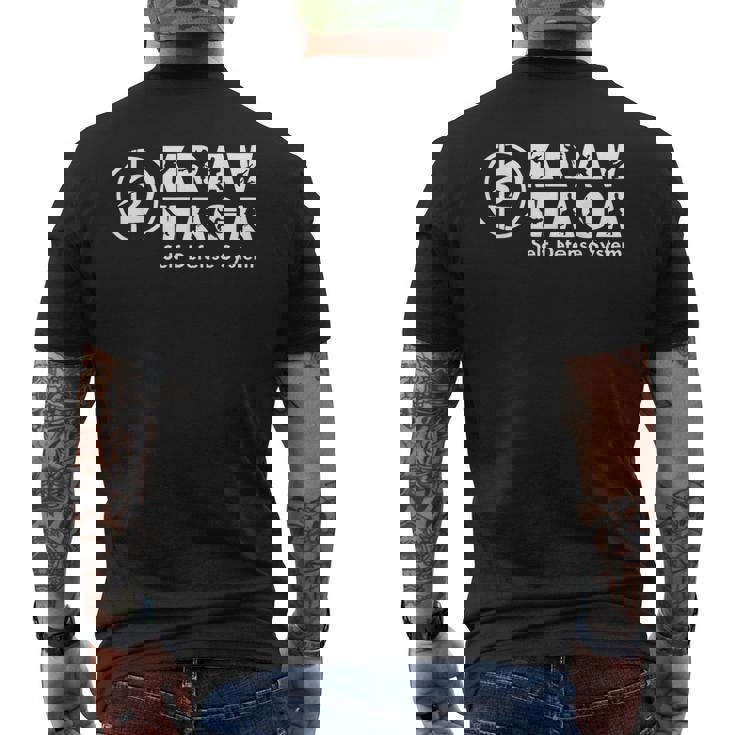 クラヴマガ 格闘技 護身 メンズTシャツ バックプリント