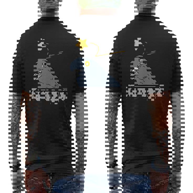 クルッポー（ハト） メンズTシャツ バックプリント