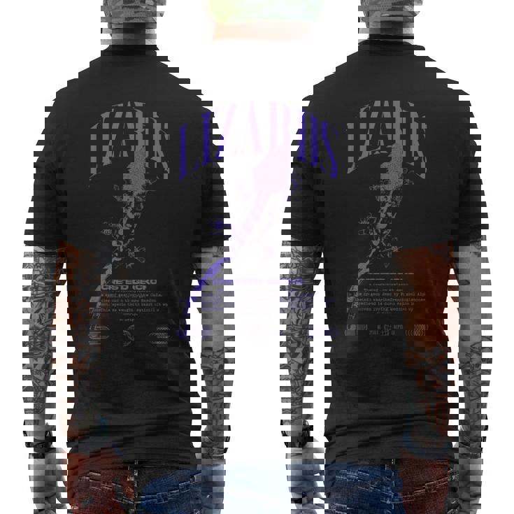 クレステッドゲッコー ストリートウェア トカゲ キーパー メンズTシャツ バックプリント