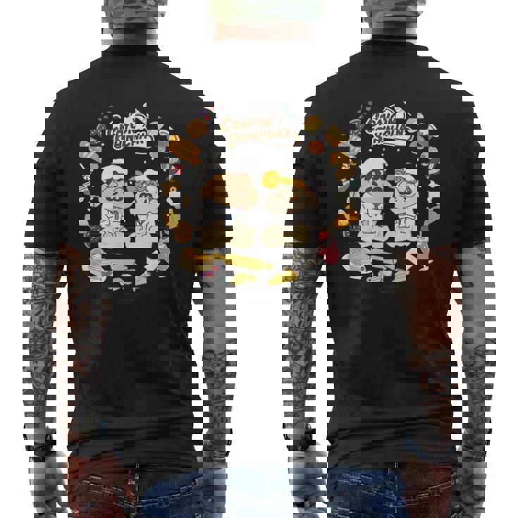 クレヨンしんちゃん ひまわりとパンづくり デザートタイム メンズTシャツ バックプリント