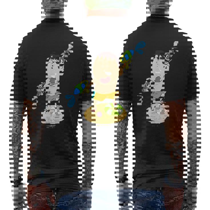 クレヨンしんちゃん カスカベ防衛隊！ウォーター！ ボーちゃん メンズTシャツ バックプリント