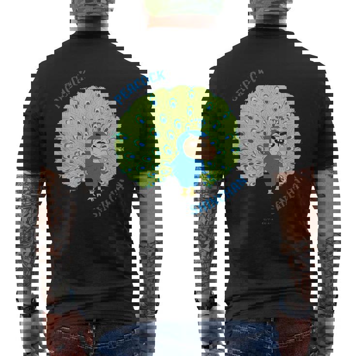 クレヨンしんちゃん クジャクしんちゃん メンズTシャツ バックプリント