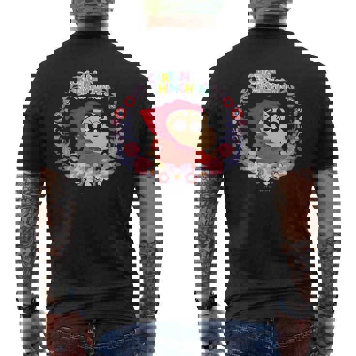 クレヨンしんちゃん 赤ずきん クレヨンタッチ メンズTシャツ バックプリント