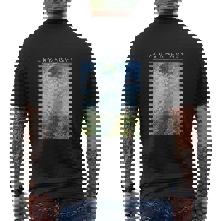 クロード モネ 面白いtシャツ アート 日傘 印象派 絵画 メンズ レディース 面白い 服 美術 油彩画 メンズTシャツ バックプリント