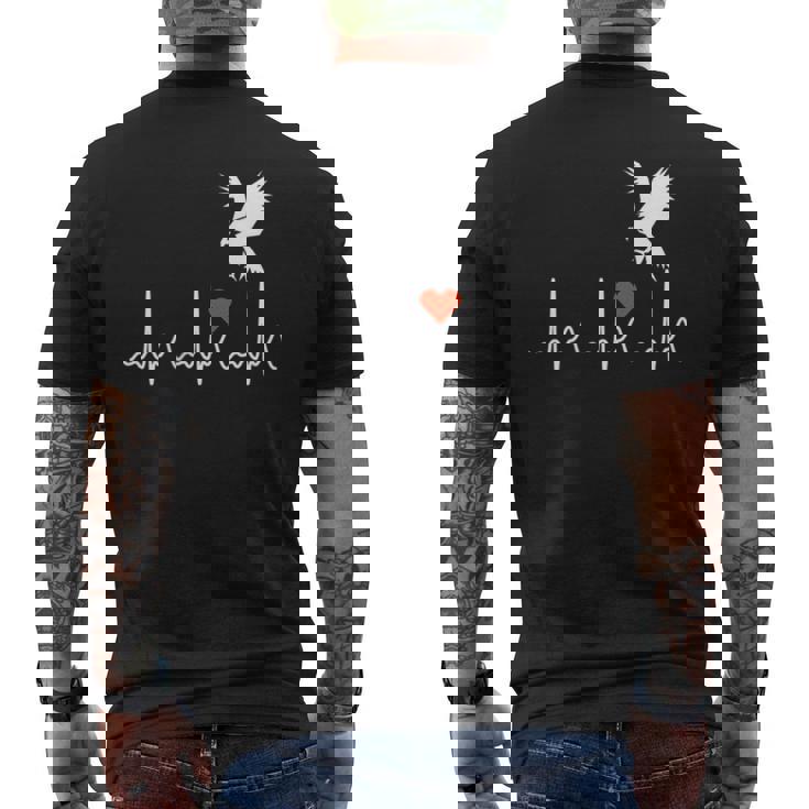 クールなアメリカンイーグル Usa ハートビート 素晴らしいギフト メンズ レディース キッズ メンズTシャツ バックプリント