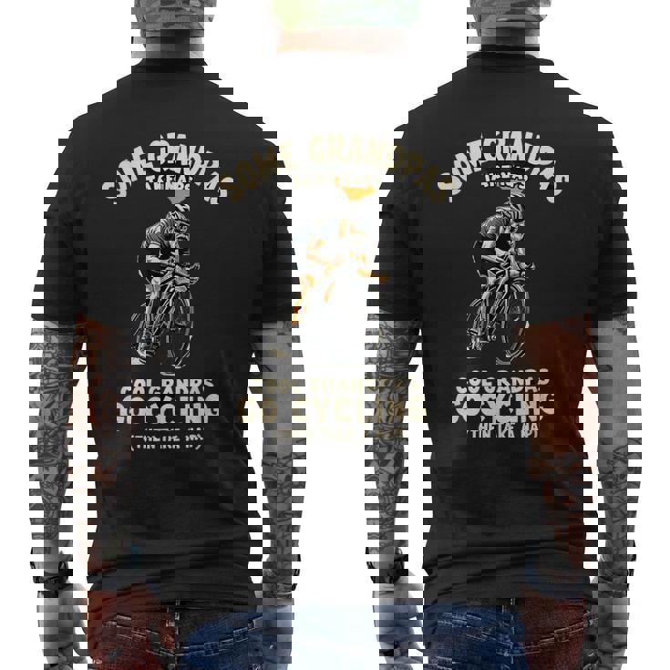 クールなグランパス自転車サイクリング メンズTシャツ バックプリント