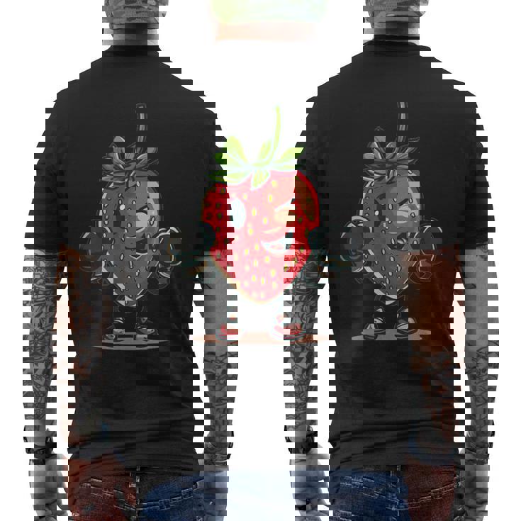 クールなボクシングストロベリーコスチューム。 メンズTシャツ バックプリント