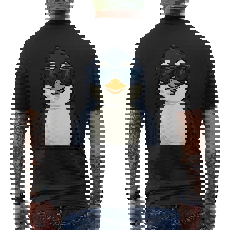 クールサングラス ペンギン 夏 メンズTシャツ バックプリント