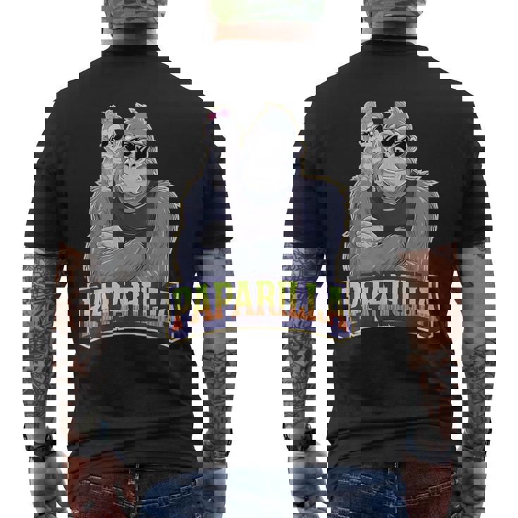 クール・パパ・ゴリラ 父娘ゴリラ メンズTシャツ バックプリント