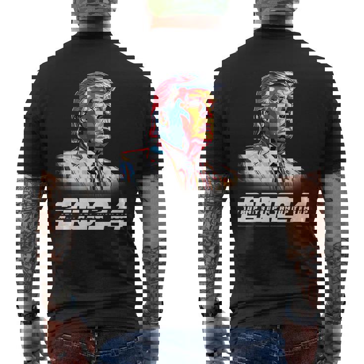 クール大統領ドナルド・トランプ 2024 メンズTシャツ バックプリント