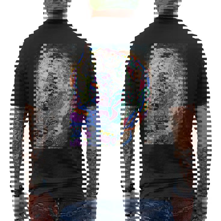 グスタフ・クリムト 乙女 2 アーティスト向け メンズTシャツ バックプリント