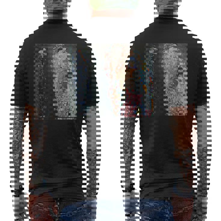 グスタフ・クリムトによる死と生1916 メンズTシャツ バックプリント