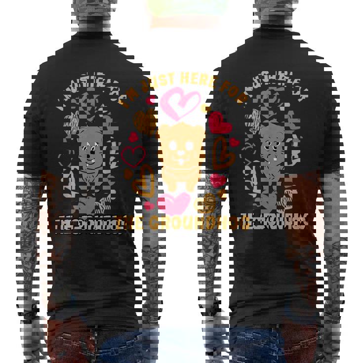 グラウンドホッグデー 2024 愛好家 2月2日 おもしろグラウンドホッグ メンズTシャツ バックプリント